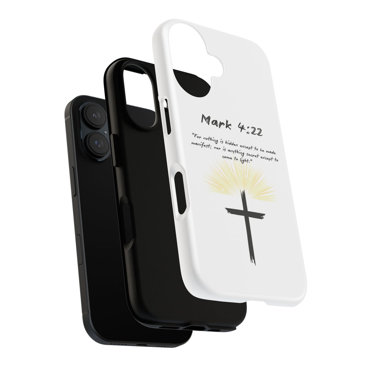Christian themed Phone Case, Inspirational Phone Cover, Bible Verse Mobile Case, Gift for Friends, Spiritual Protection Case
