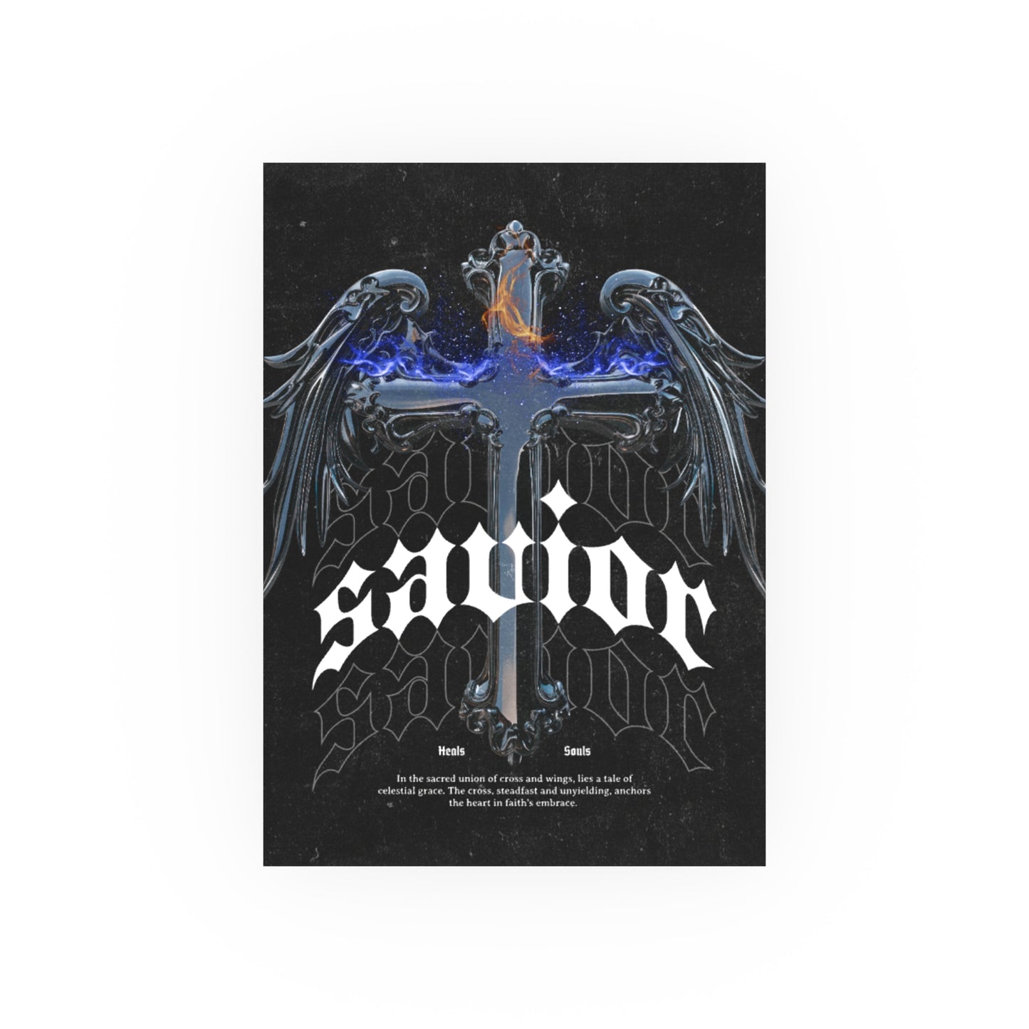 Savior Art Poster, spiritual Wall Decor, Aesthetic Room Decoration, faith inspired Home Art, Unique Gift Idea
