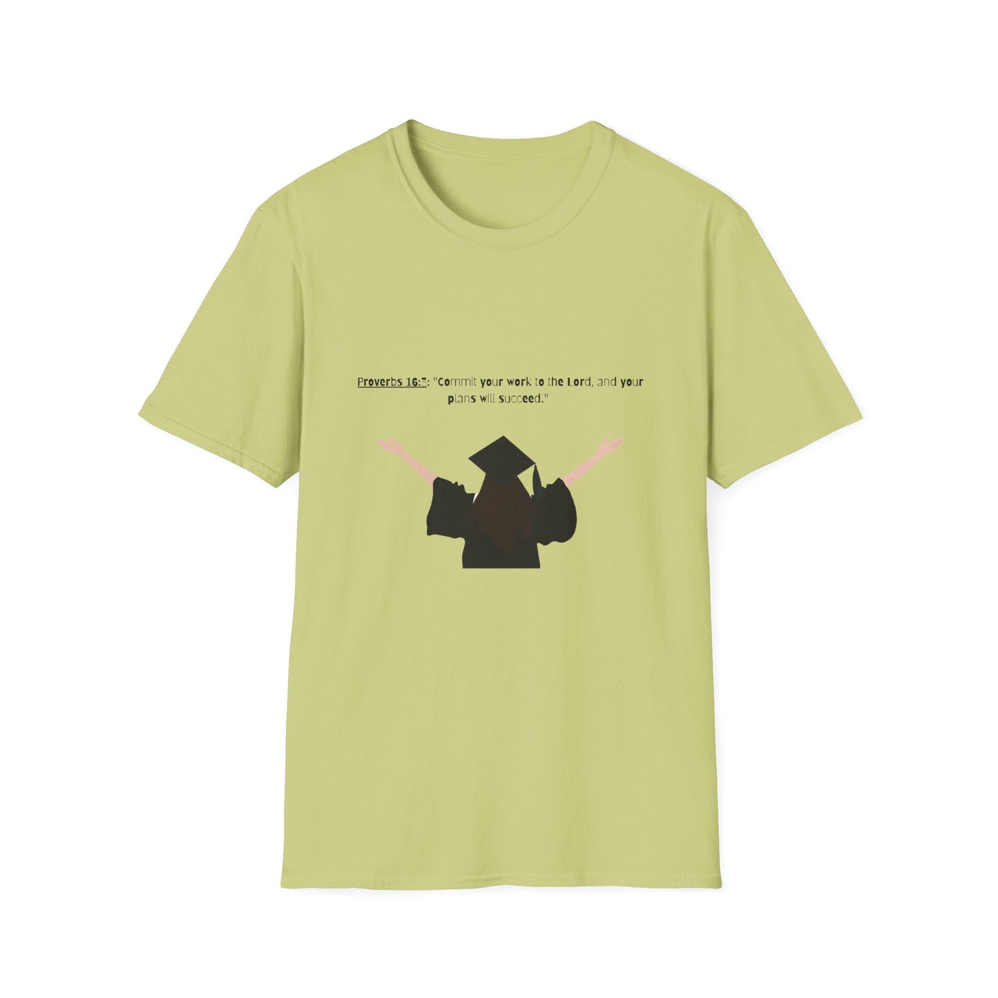Bible verse Graduation Cap Unisex T-Shirt, faith inspired Achievement gifts Perfect for christian Graduates, Gift for Graduation Day
