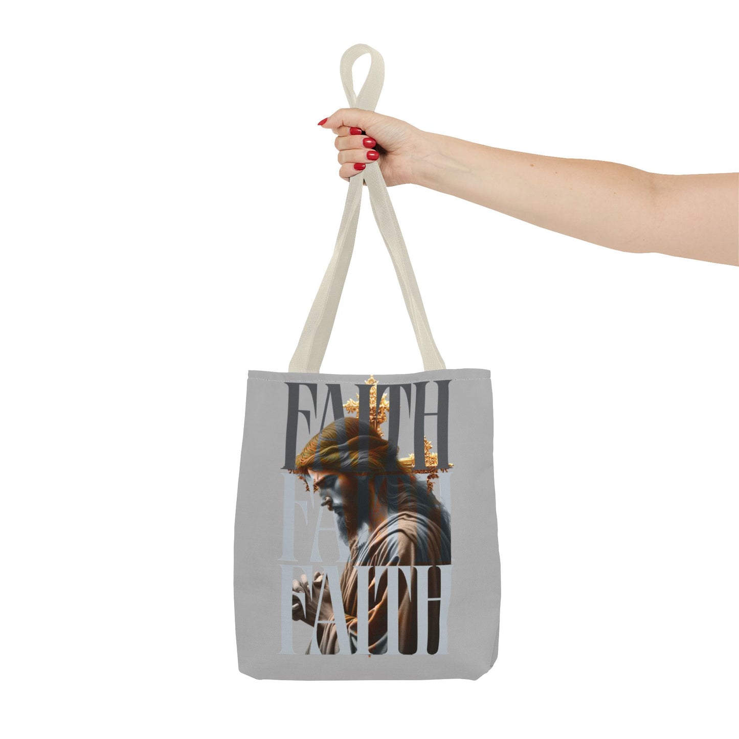 Faith themed Tote Bag for Daily wear, Reusable Shopping Bag, Christian Gift for any occassion, Affirmation Accessory, Stylish Faith Bag