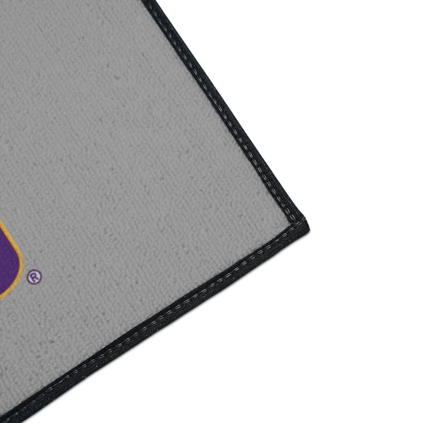LSU themed faith inspired Heavy Duty Floor Mat, LSU home decor for dorms, university themed dorm accessories