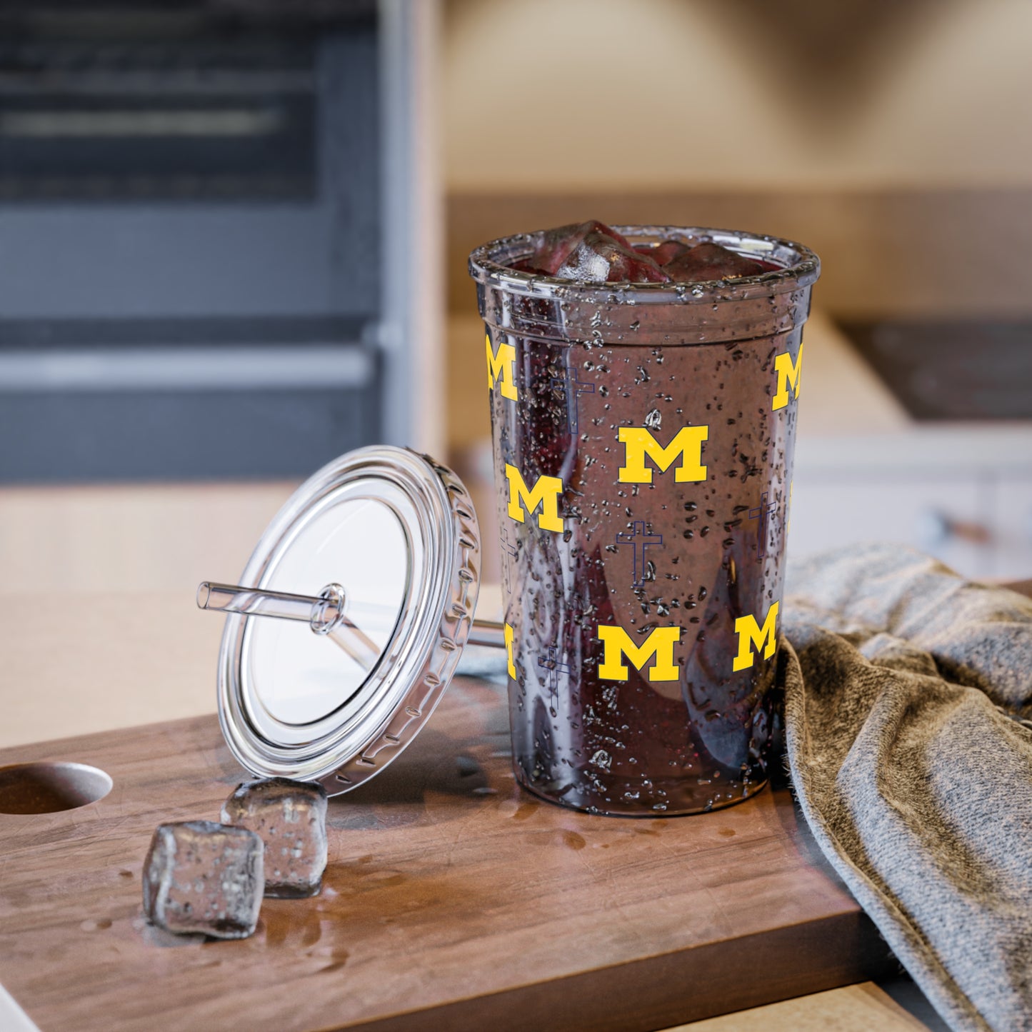 Michigan State faith inspired Acrylic Cup, university themed Travel cup, Faith-Inspired Drinkware, Unique Gift for university student