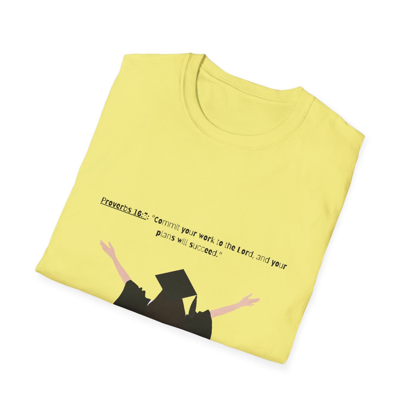 Bible verse Graduation Cap Unisex T-Shirt, faith inspired Achievement gifts Perfect for christian Graduates, Gift for Graduation Day