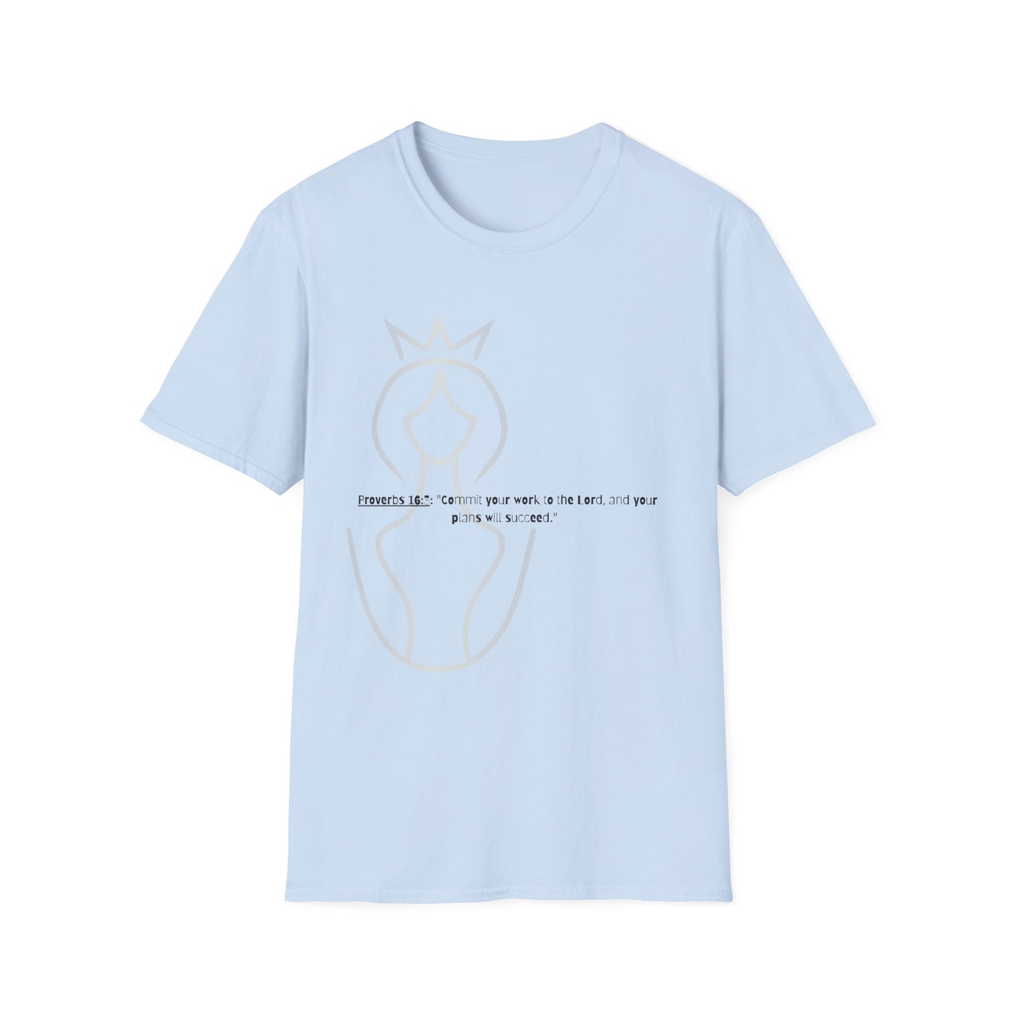 Bible verse themed Unisex Softstyle T-Shirt, jesus Lovers Gift, faith based Casual Wear Relaxed Fit Tee, Gift for believers