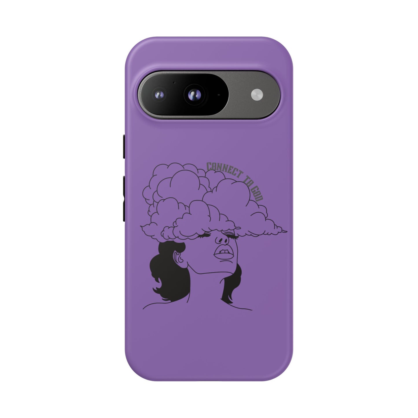 Purple Art Phone Case, Tough Cases for believers, Unique Phone Cover, Gifts for friends, Trendy Phone Accessories
