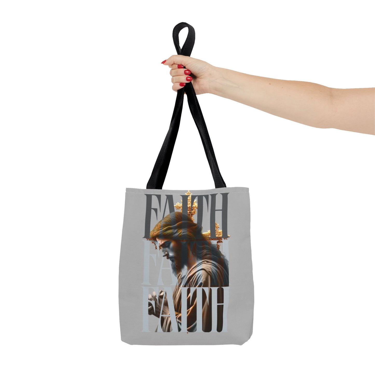Faith themed Tote Bag for Daily wear, Reusable Shopping Bag, Christian Gift for any occassion, Affirmation Accessory, Stylish Faith Bag