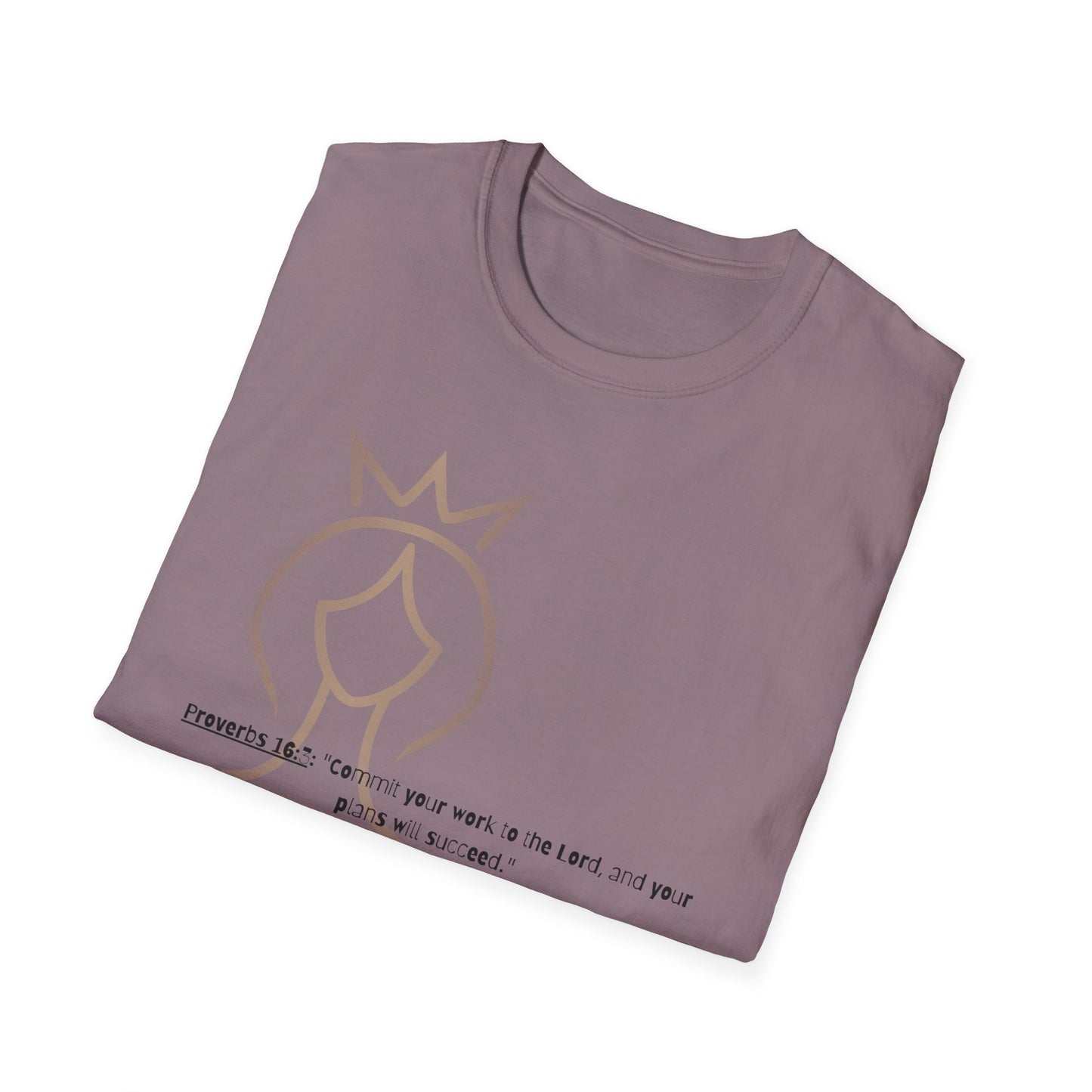 Bible verse themed Unisex Softstyle T-Shirt, jesus Lovers Gift, faith based Casual Wear Relaxed Fit Tee, Gift for believers