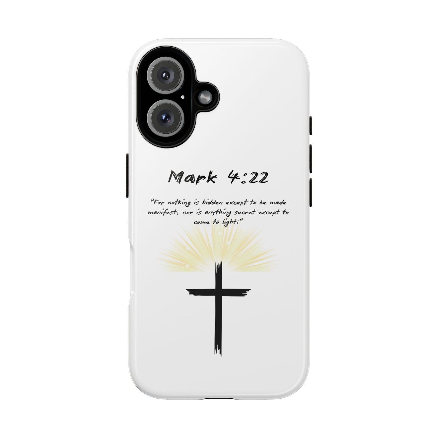 Christian themed Phone Case, Inspirational Phone Cover, Bible Verse Mobile Case, Gift for Friends, Spiritual Protection Case