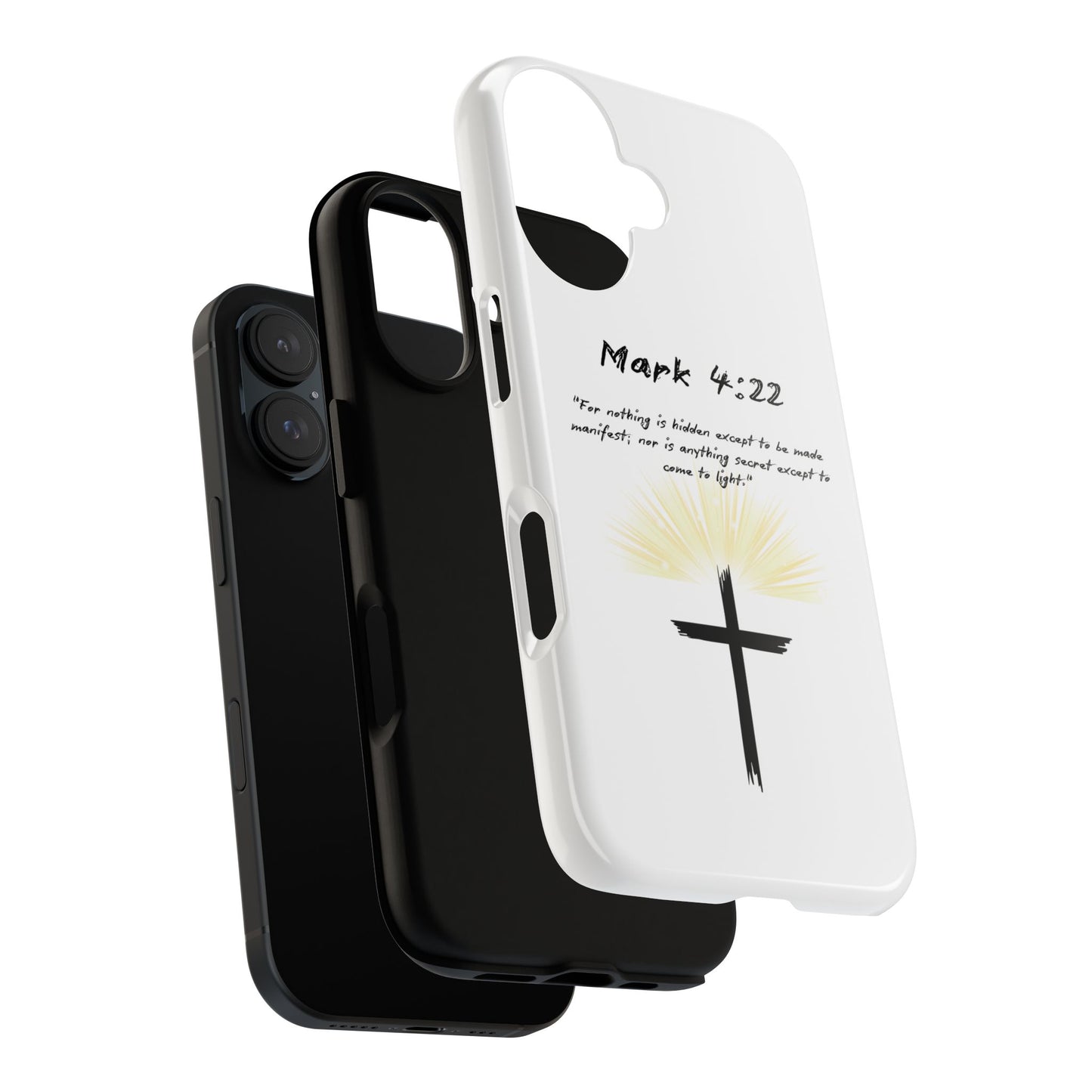 Christian themed Phone Case, Inspirational Phone Cover, Bible Verse Mobile Case, Gift for Friends, Spiritual Protection Case