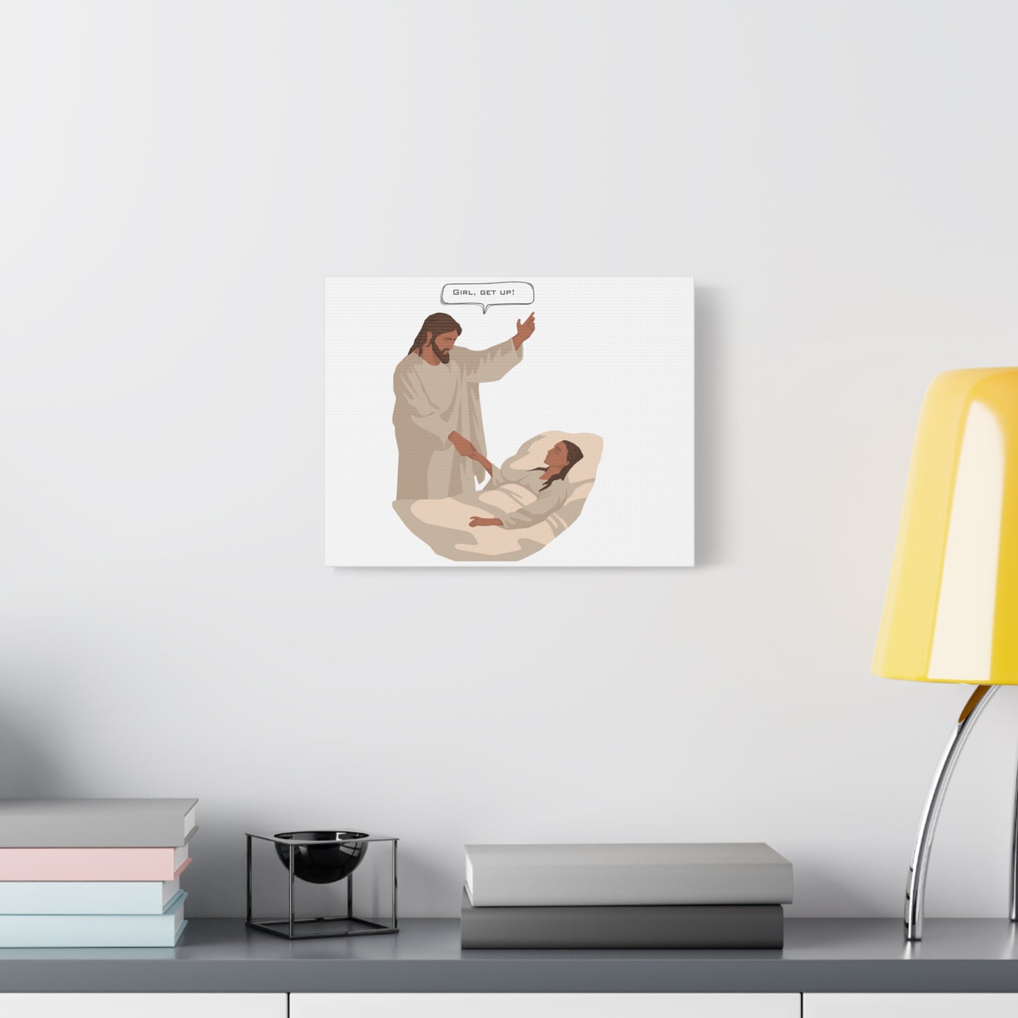 Inspirational Jesus themed Canvas Print Motivational Wall Art for Religious Home Decor for Christian Gift for house warming
