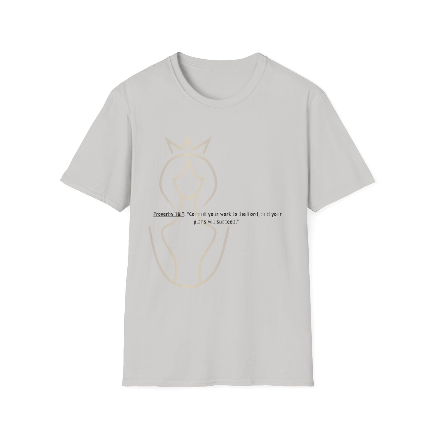 Bible verse themed Unisex Softstyle T-Shirt, jesus Lovers Gift, faith based Casual Wear Relaxed Fit Tee, Gift for believers