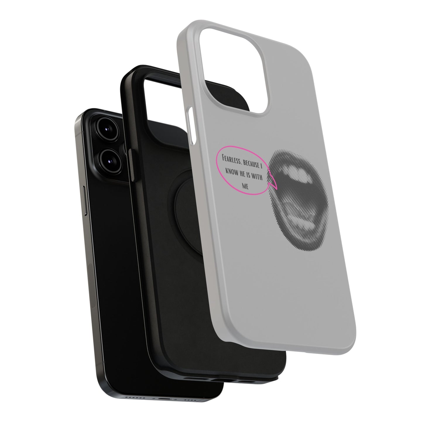 Fearless Impact-Resistant Phone Case; Durable Phone Protector, inspirational Gift, phone Accessory, Trendy Tech Item, Everyday Use