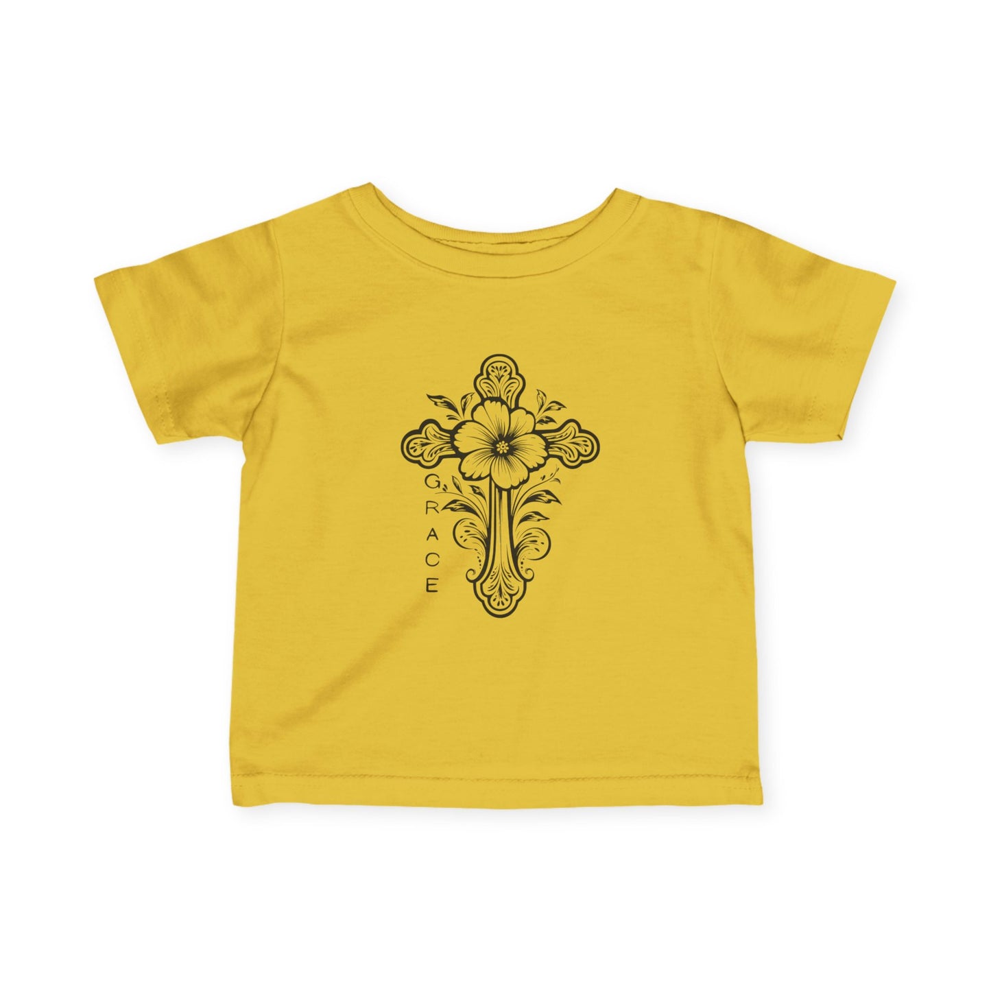 Baby faith inspired Graphic Tee with Floral Design, Infant T-Shirt, Cute Kids Clothing, Baby Shower Gift, Toddler Outfit, faith based Spring Fashion