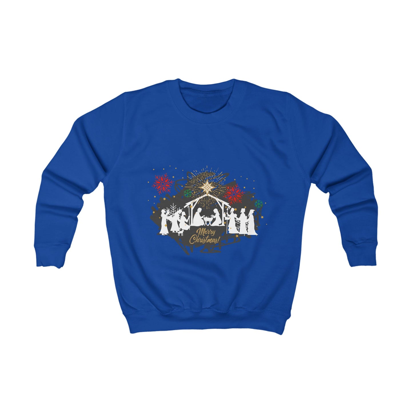 Christmas themed Kids Sweatshirt , Perfect, faith Inspired Cozy Wear, Winter apparel for christians