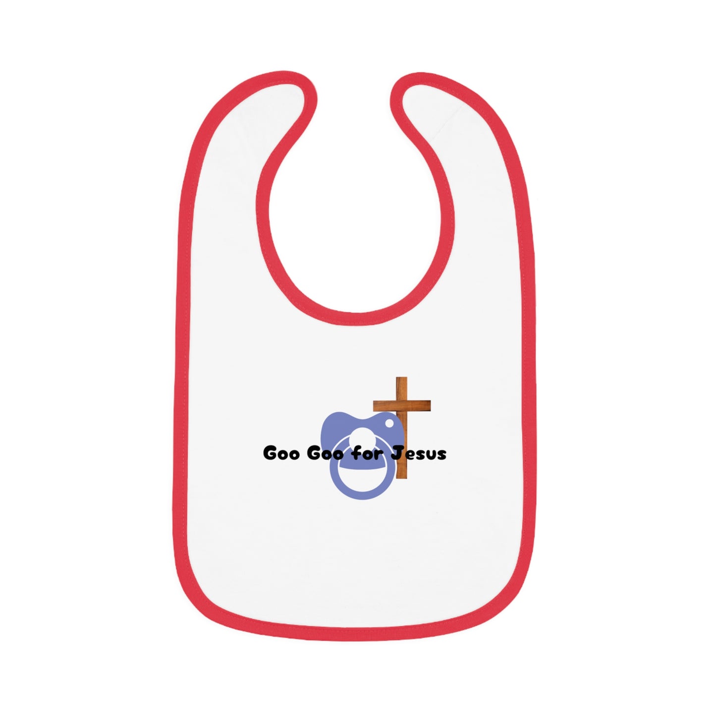 Cute faith inspired Baby Bib, Goo Goo for Jesus Baby Bib, Religious Baby Gift, Infant Eating Bib, Baby Shower Gift, Christian Parenting Essential