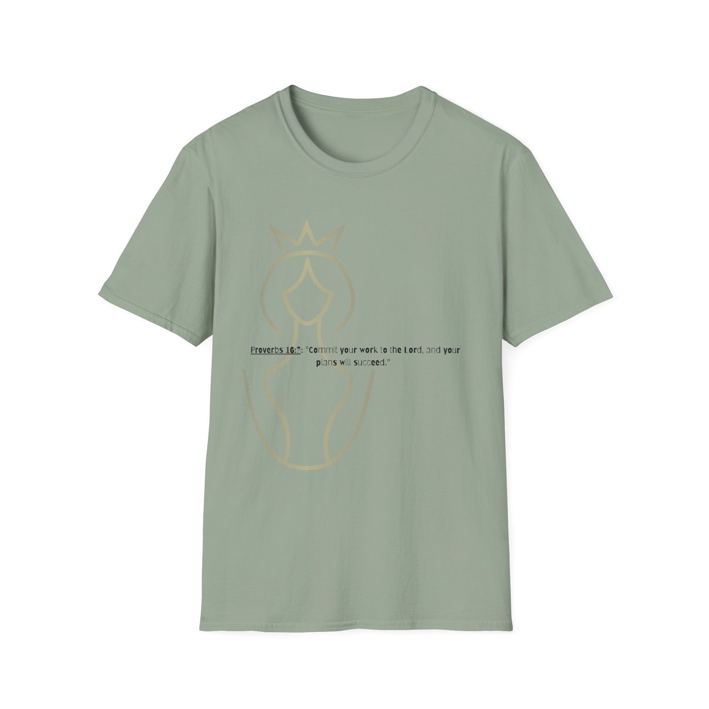 Bible verse themed Unisex Softstyle T-Shirt, jesus Lovers Gift, faith based Casual Wear Relaxed Fit Tee, Gift for believers