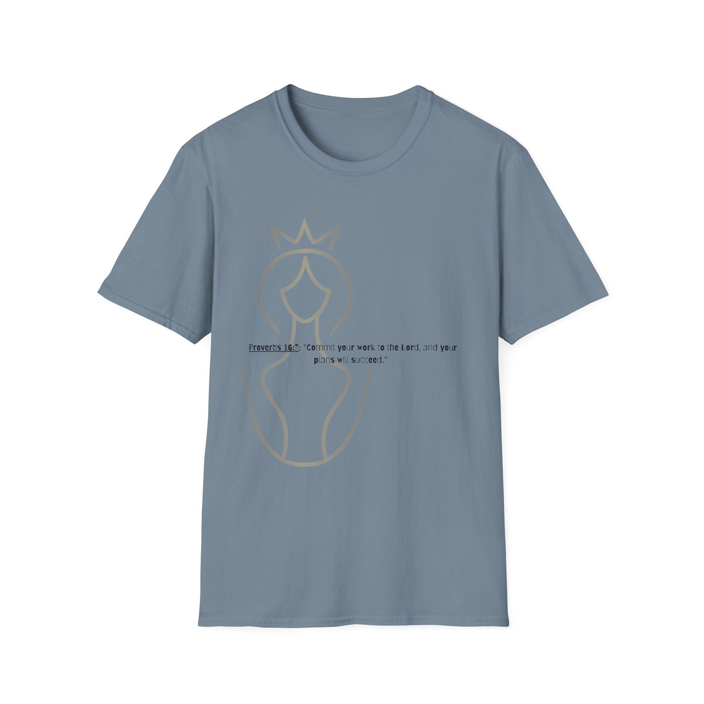 Bible verse themed Unisex Softstyle T-Shirt, jesus Lovers Gift, faith based Casual Wear Relaxed Fit Tee, Gift for believers