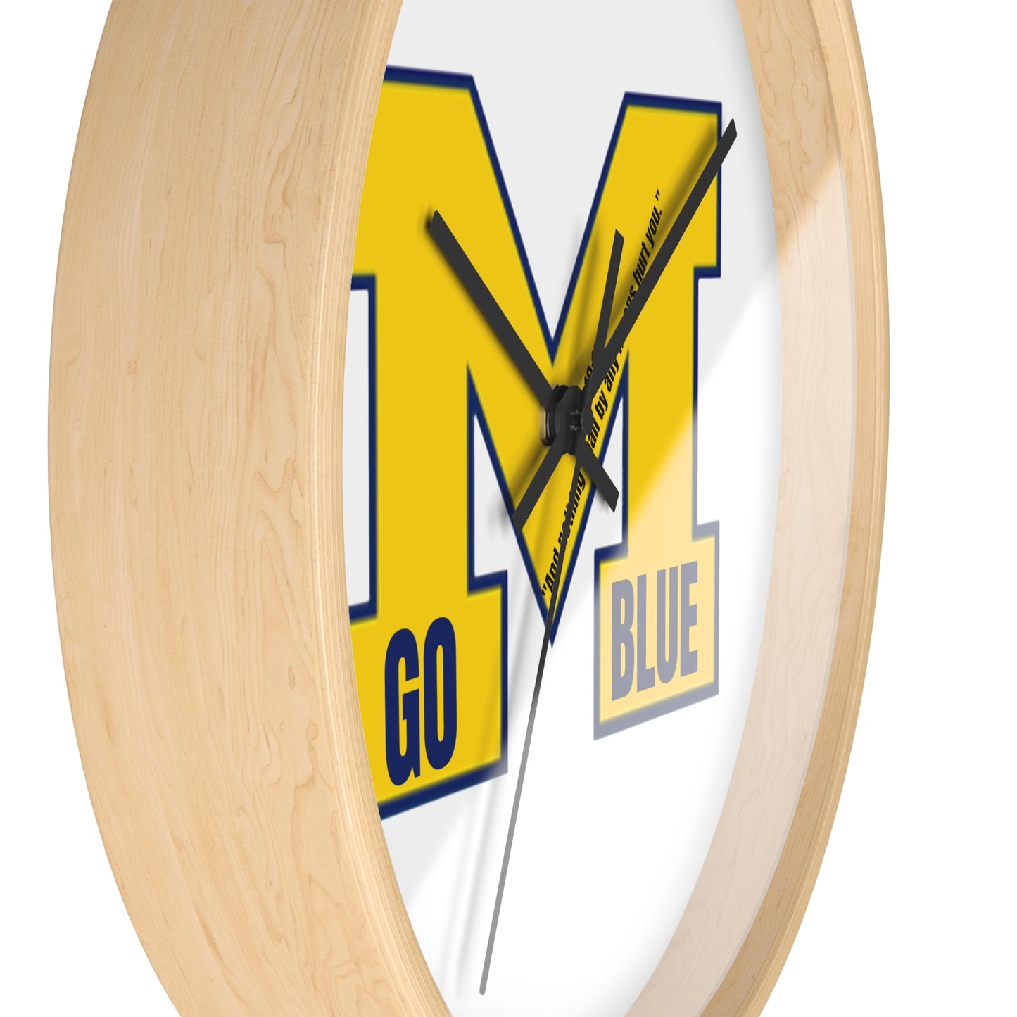 University Security Wall Clock - Go Blue Decor, College Room Essential, Sport Fans Gift, university School Pride, Graduation gift , Game Day accessories gifts