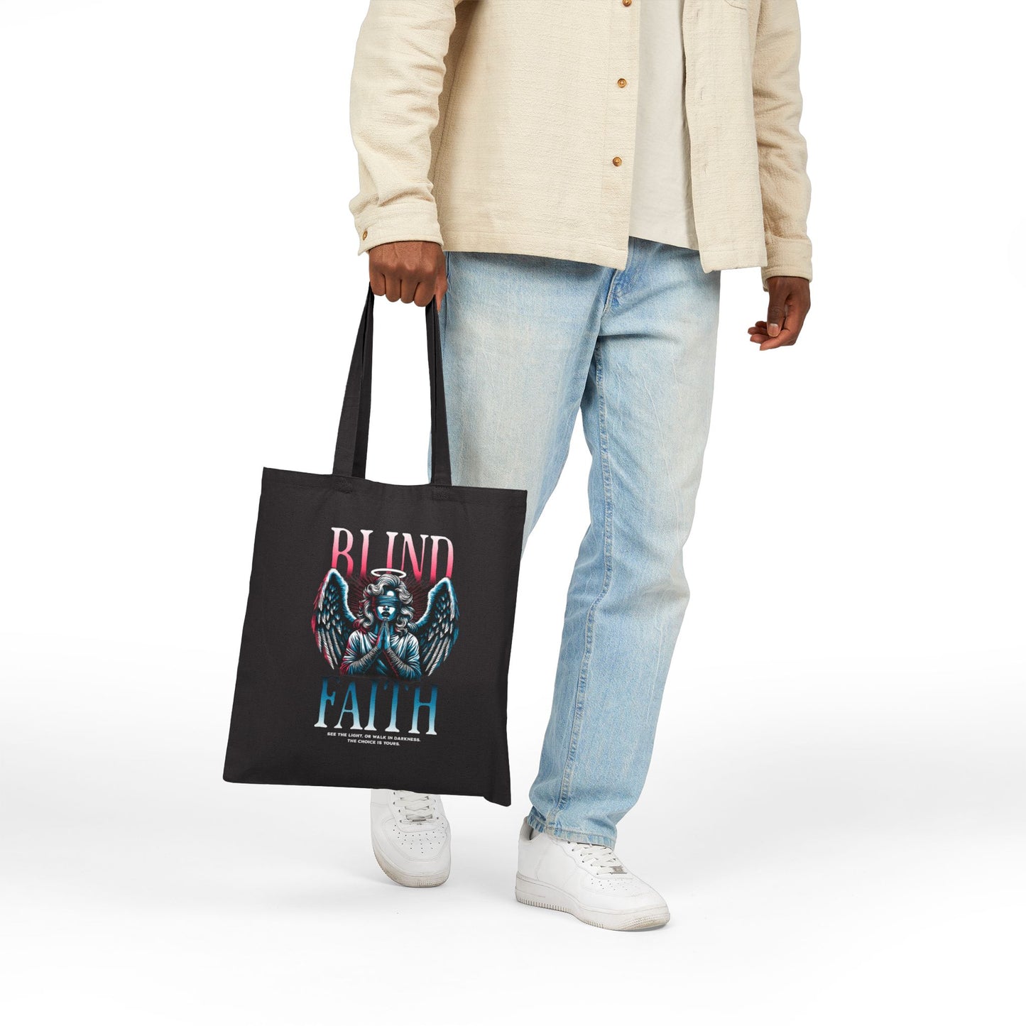 Every day Cotton Canvas Tote Bag, Eco-Friendly Tote, Perfect for daily use, spiritually inspired Everyday tote bag, eco friendly accessories