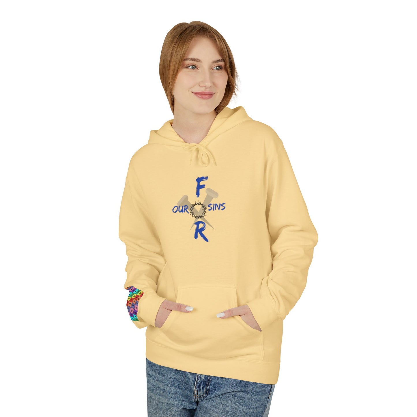 Unisex logo Fleece Hoodie - Cozy Gift for Friends, Motivational Apparel, Casual Wear, Birthday Present, Everyday Comfort