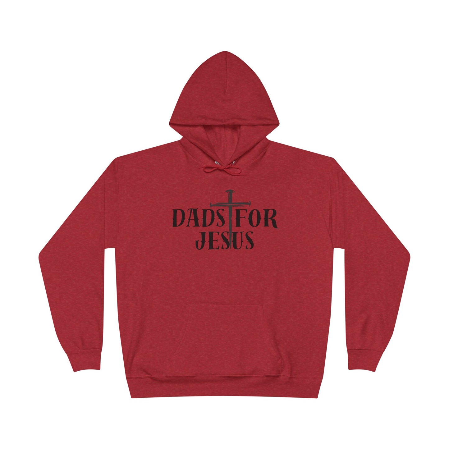 Dads for Jesus Eco-Friendly Hoodie, Christian Gift, Faith-Based Apparel, Unisex Sweatshirt, Casual Outfit, Gift for Dads