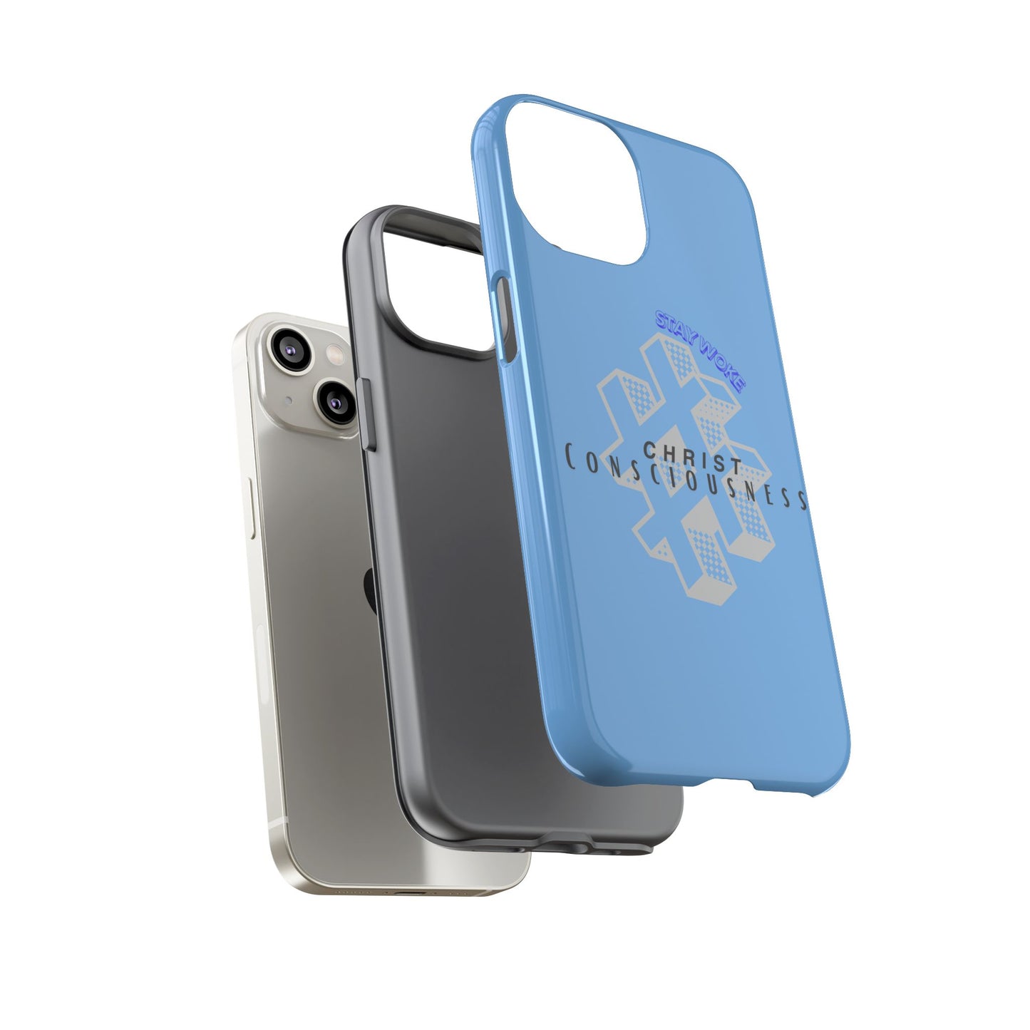 Hashtag Phone Case, Spiritual Gift, Faith-Based Accessory, Unique Tech Cover, Blue Phone Protector, trending tough cases, trending iPhone cases