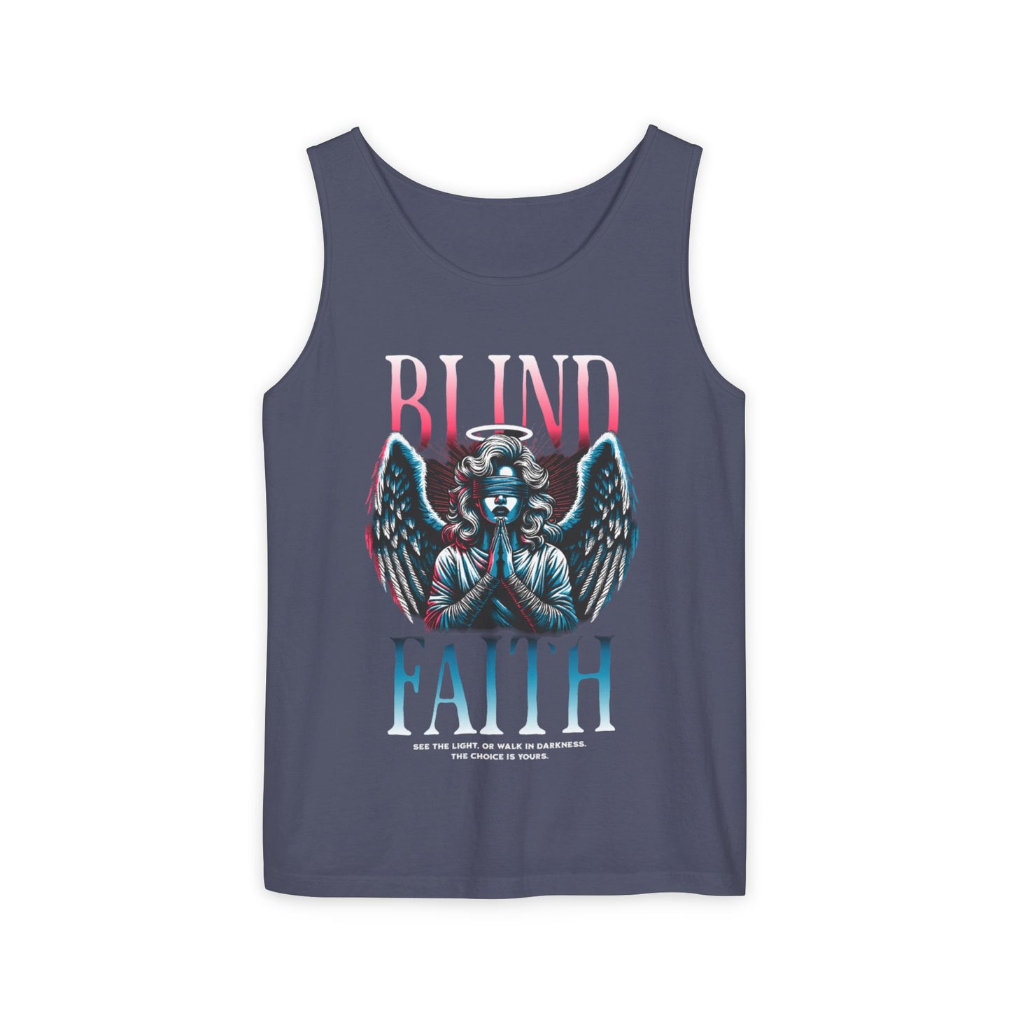 Stylish Unisex Graphic Tank Top - trendy Summer Attire, Casual Wear for everyday, Music Festivals, Gift Idea, Angel Theme