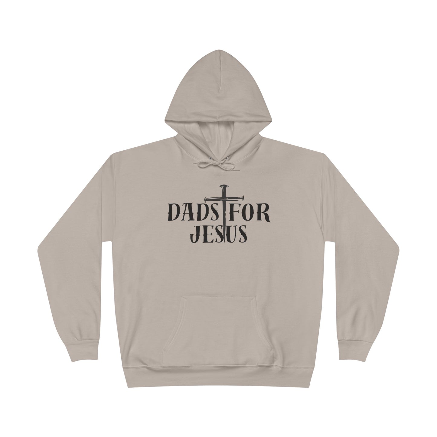 Dads for Jesus Eco-Friendly Hoodie, Christian Gift, Faith-Based Apparel, Unisex Sweatshirt, Casual Outfit, Gift for Dads
