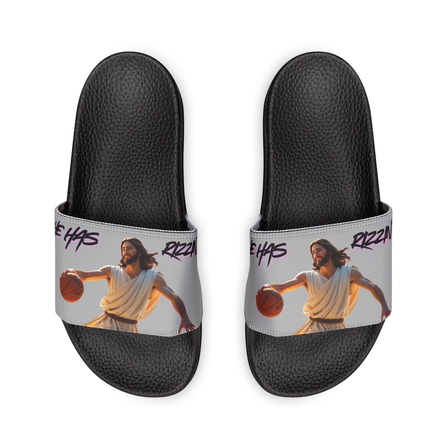 Youth slides Sandals - Removable-Strap, Basketball Theme, Perfect for Summer, house shoes, trending slides, Gift for whole family