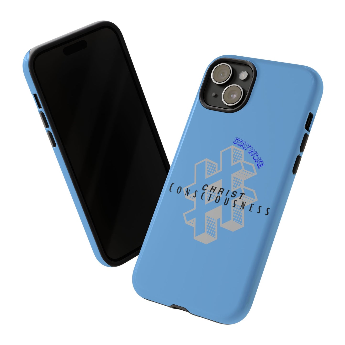 Hashtag Phone Case, Spiritual Gift, Faith-Based Accessory, Unique Tech Cover, Blue Phone Protector, trending tough cases, trending iPhone cases