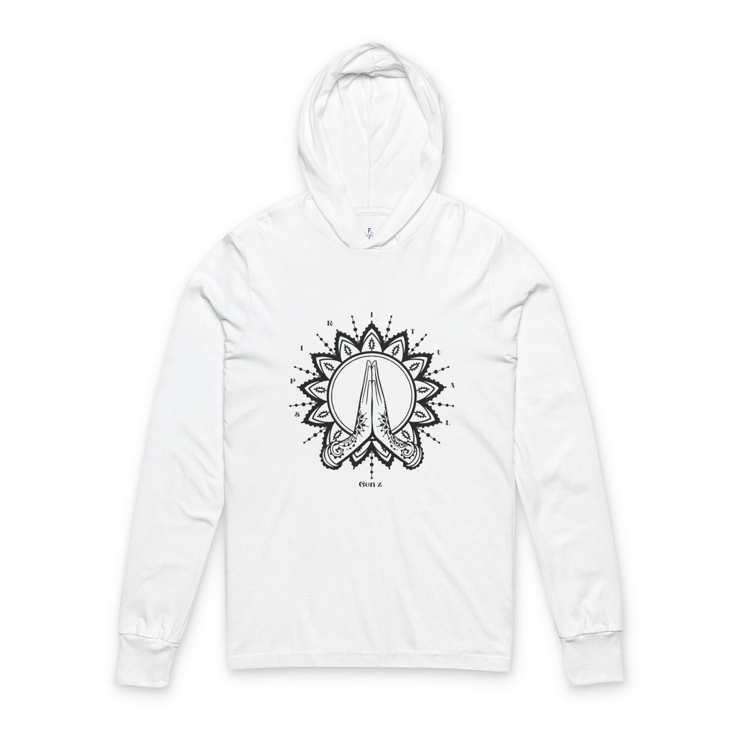 Spiritual Vibes Unisex Hoodie - Praying Hands Design | Comfortable Everyday Wear, Gifts for Yoga Lovers, Meditation Apparel, Casual Style