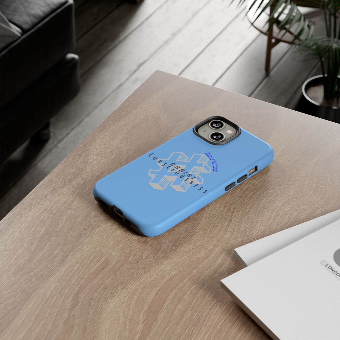 Hashtag Phone Case, Spiritual Gift, Faith-Based Accessory, Unique Tech Cover, Blue Phone Protector, trending tough cases, trending iPhone cases