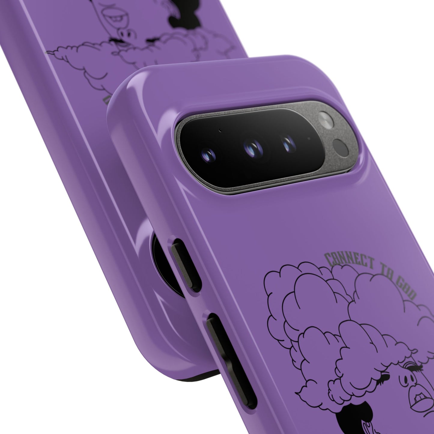 Purple Art Phone Case, Tough Cases for believers, Unique Phone Cover, Gifts for friends, Trendy Phone Accessories