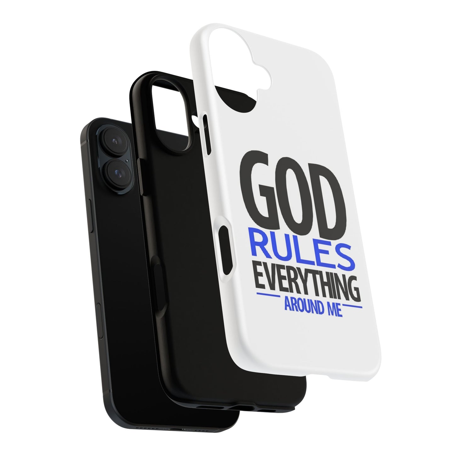 God Rules Tough Phone Case, trending phone cases, Religious Gift, spiritually themed Accessory, Inspirational Phone Case, Faith-Based phone Case