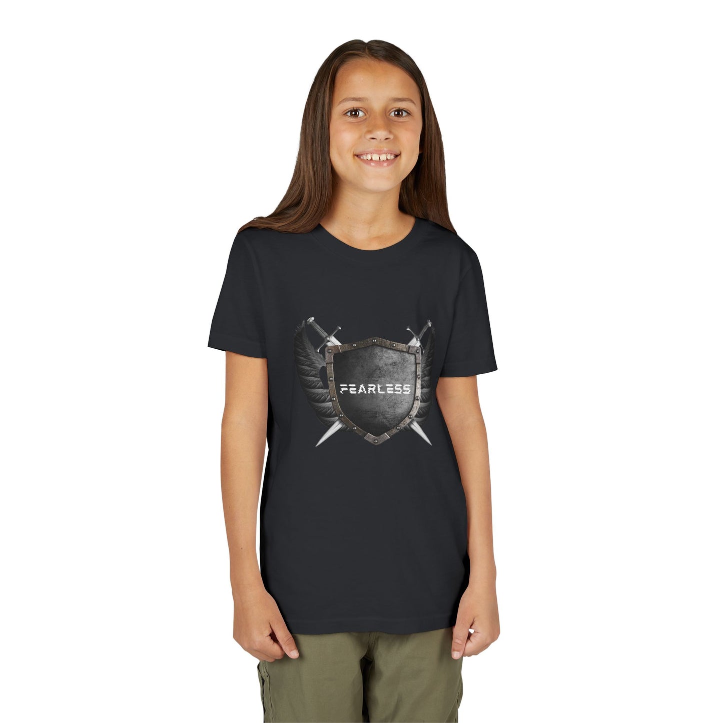 Fearless Youth Tee, Kids Graphic Shirt, spiritual Apparel, Gifts for Kids, motivational tshirts