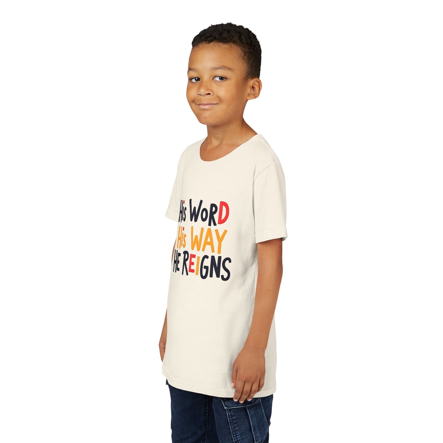 Faith-Inspired Youth Tee, Christian T-Shirt, Religious Kids Shirt, Inspirational Gift, Summer Outfit