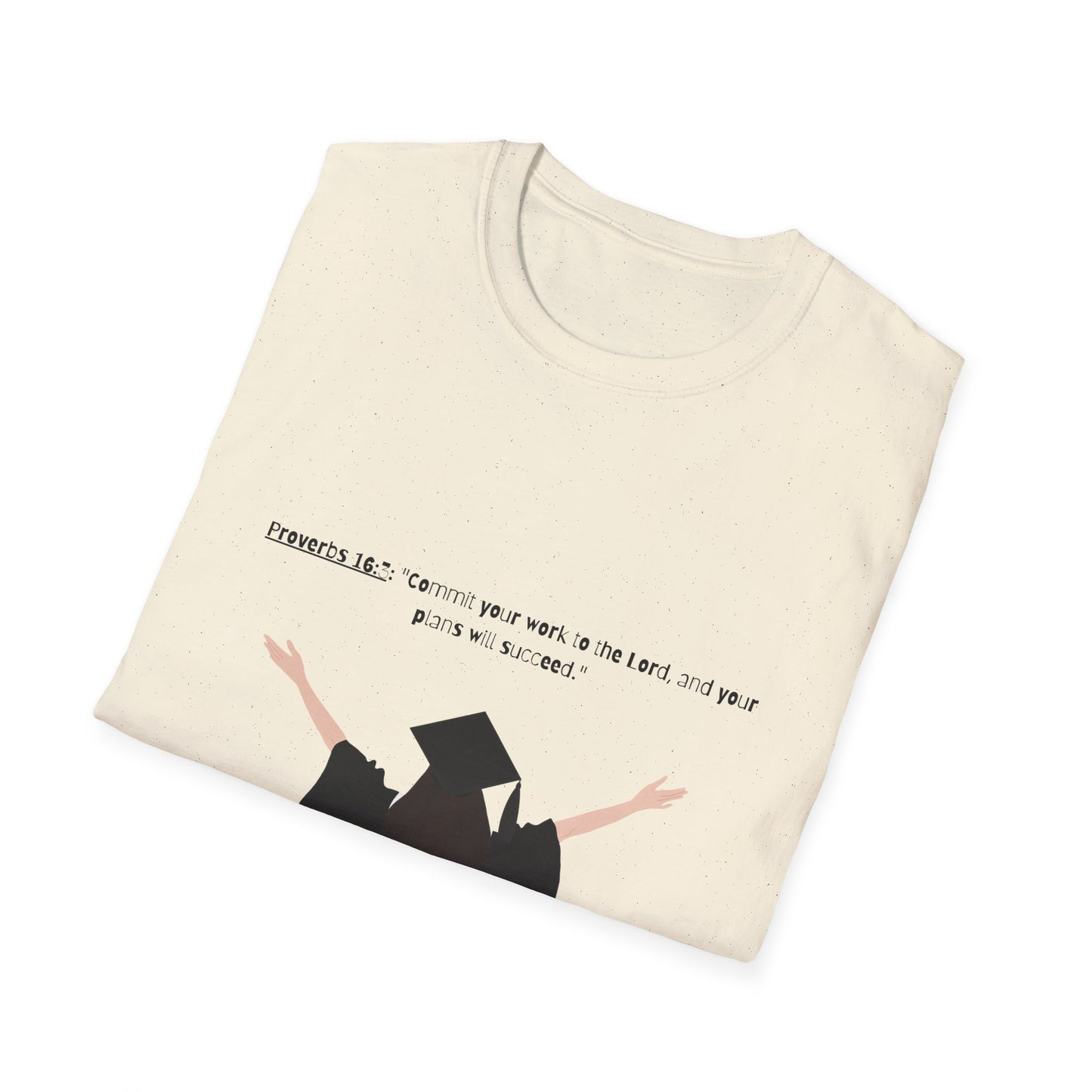 Bible verse Graduation Cap Unisex T-Shirt, faith inspired Achievement gifts Perfect for christian Graduates, Gift for Graduation Day