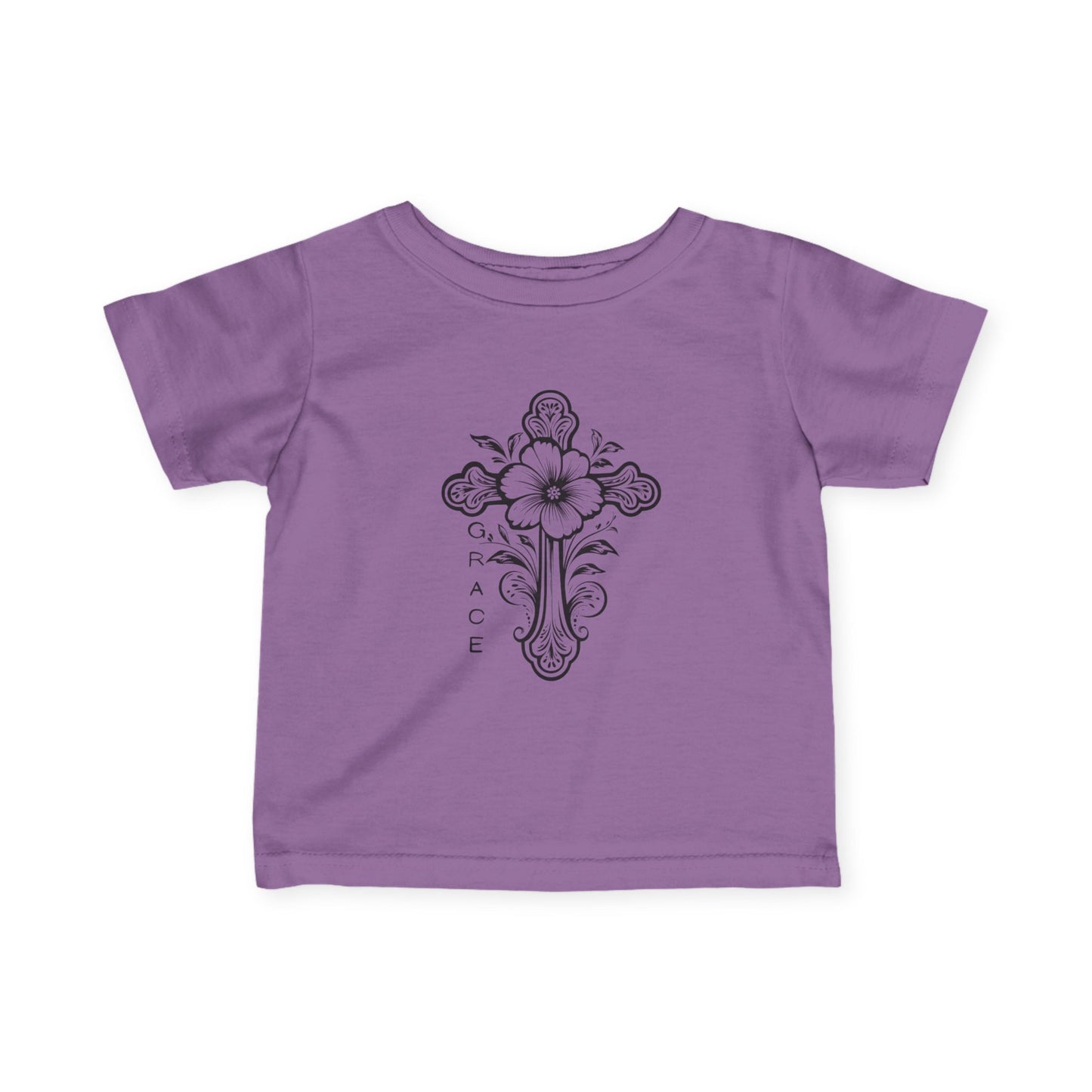 Baby faith inspired Graphic Tee with Floral Design, Infant T-Shirt, Cute Kids Clothing, Baby Shower Gift, Toddler Outfit, faith based Spring Fashion