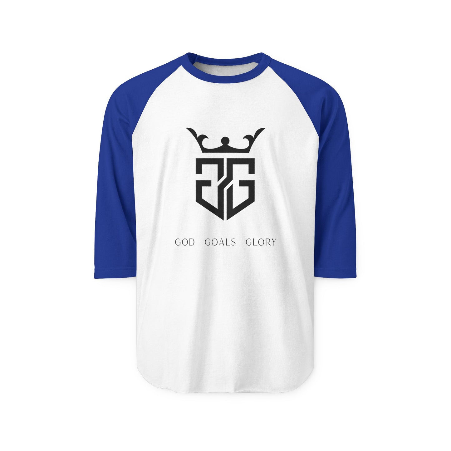 Faith-Inspired Unisex Raglan Shirt, Positive Vibe Tee, God Goals Glory Top, faith inspired Casual Wear, Gift for Believers
