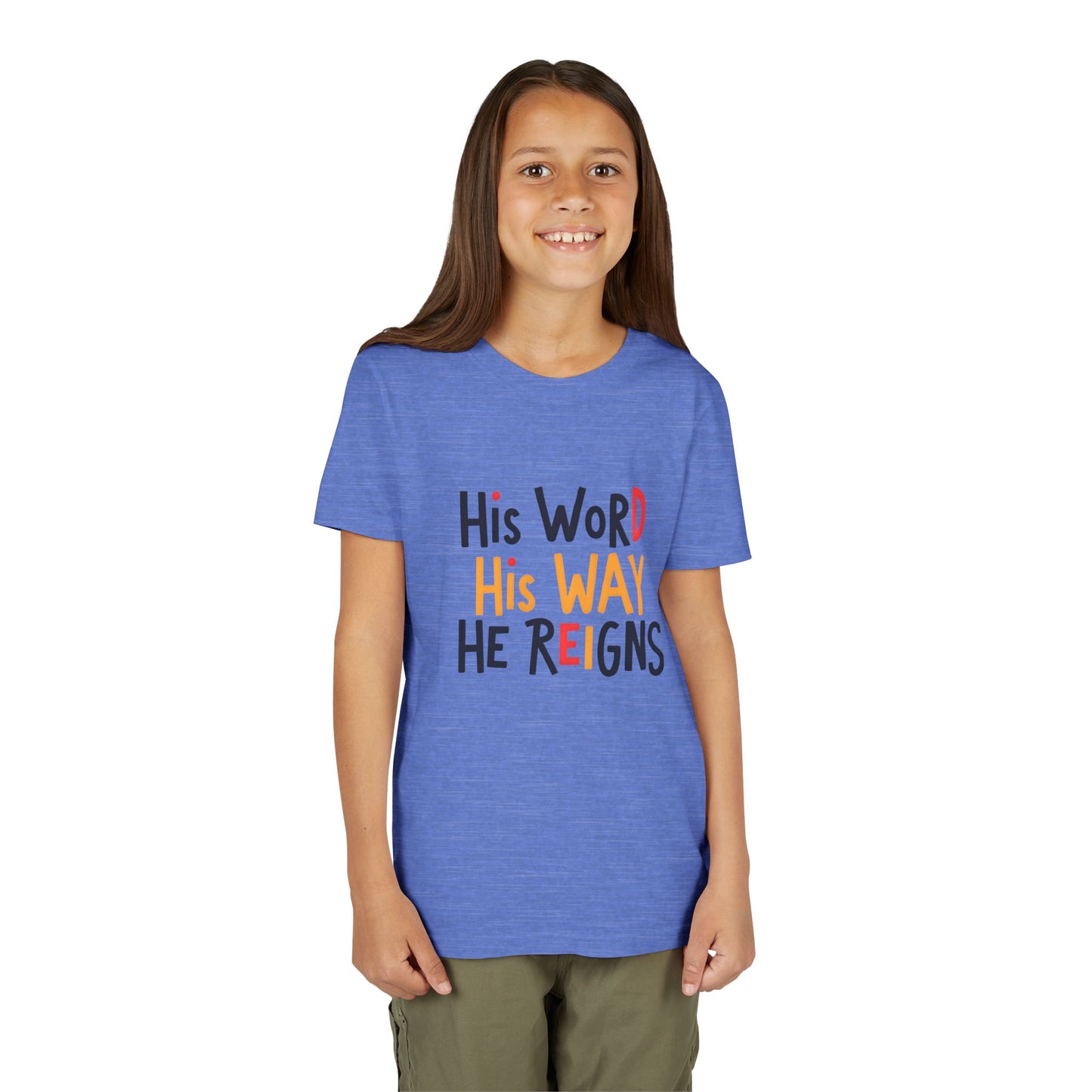 Faith-Inspired Youth Tee, Christian T-Shirt, Religious Kids Shirt, Inspirational Gift, Summer Outfit