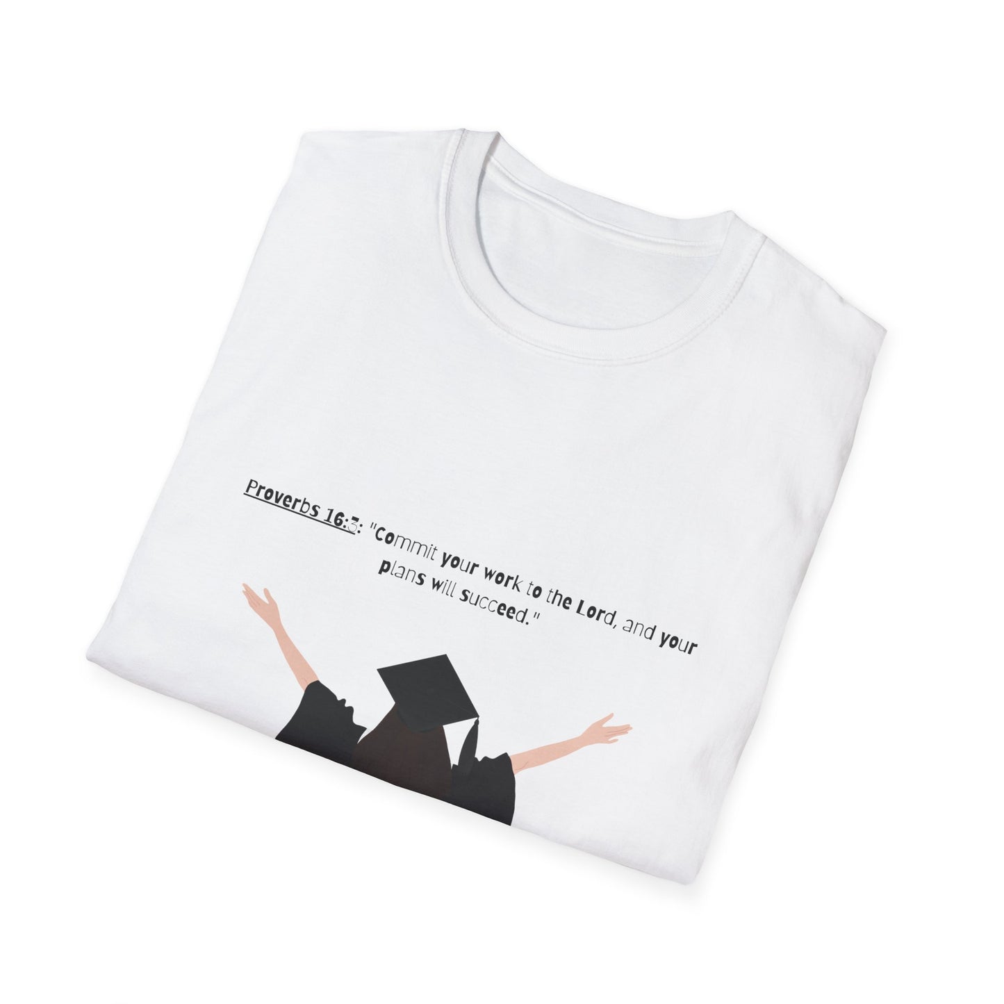 Bible verse Graduation Cap Unisex T-Shirt, faith inspired Achievement gifts Perfect for christian Graduates, Gift for Graduation Day