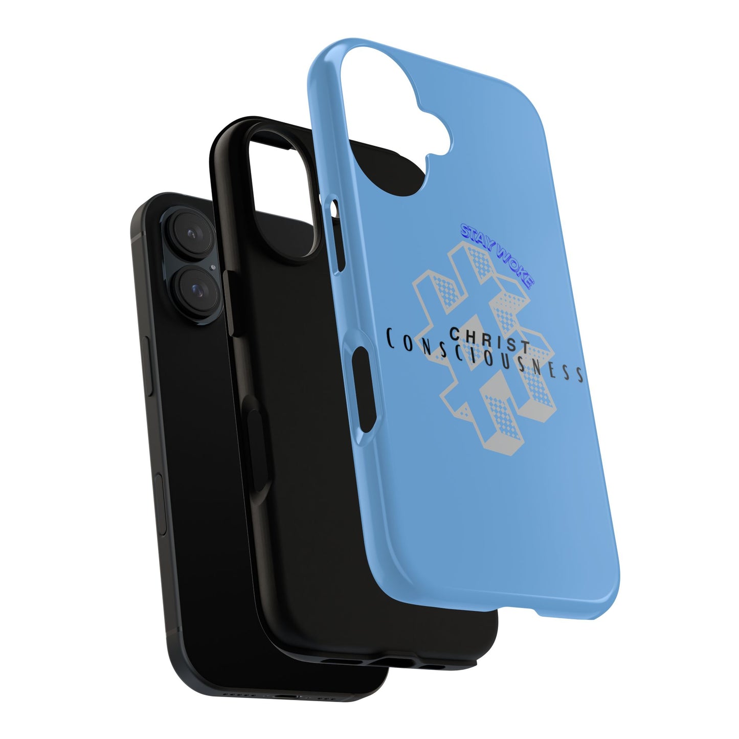 Hashtag Phone Case, Spiritual Gift, Faith-Based Accessory, Unique Tech Cover, Blue Phone Protector, trending tough cases, trending iPhone cases