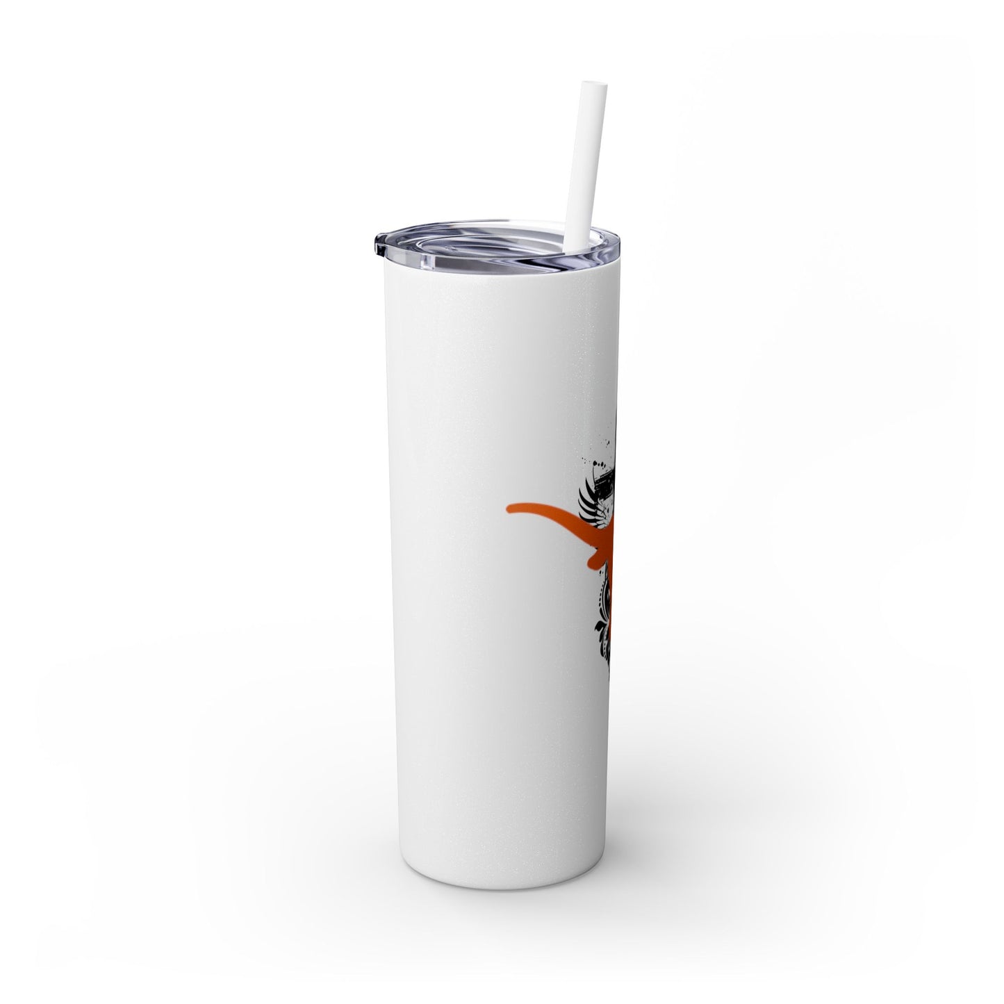 Faith inspired Texas State University at Austin Longhorn themed Skinny Tumbler| university Style Travel Mug | Personalized Gift for university students|