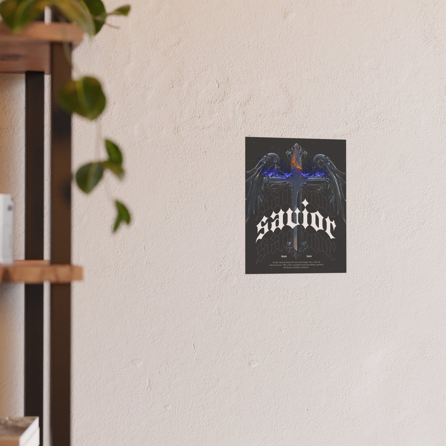 Savior Art Poster, spiritual Wall Decor, Aesthetic Room Decoration, faith inspired Home Art, Unique Gift Idea