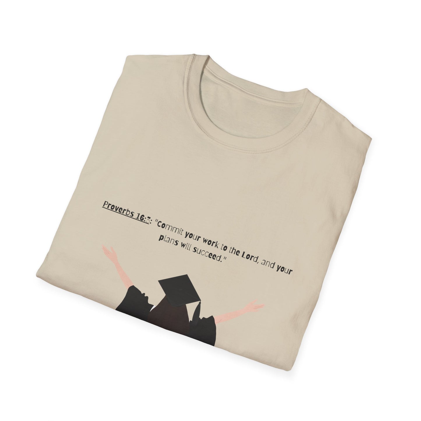 Bible verse Graduation Cap Unisex T-Shirt, faith inspired Achievement gifts Perfect for christian Graduates, Gift for Graduation Day