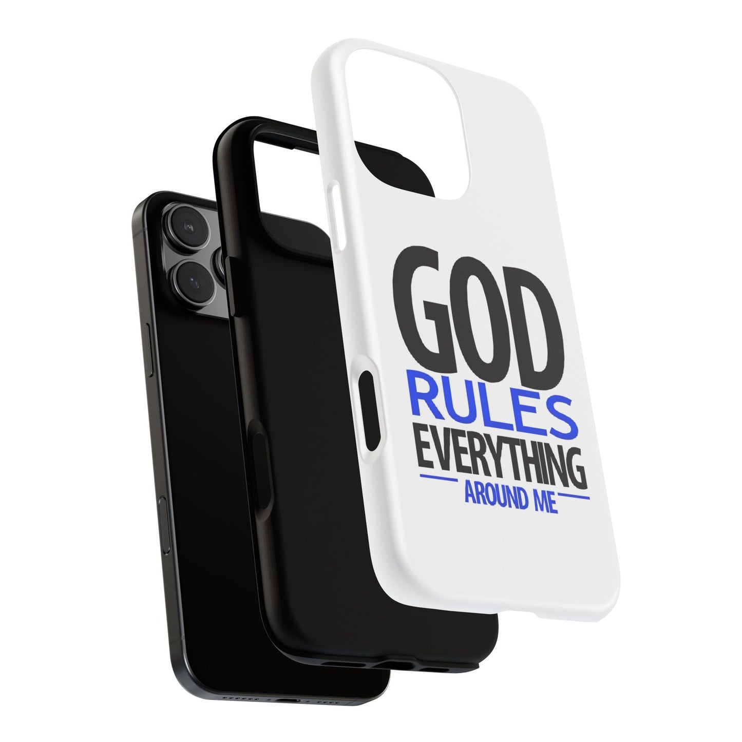 God Rules Tough Phone Case, trending phone cases, Religious Gift, spiritually themed Accessory, Inspirational Phone Case, Faith-Based phone Case