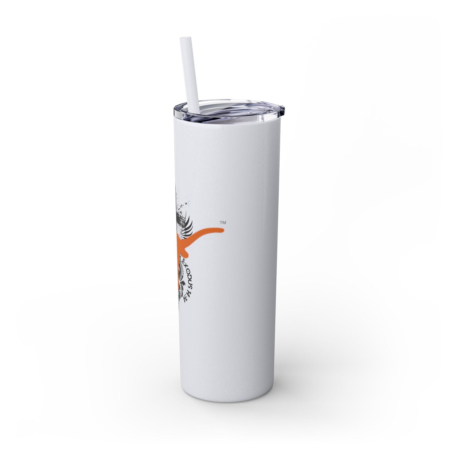 Faith inspired Texas State University at Austin Longhorn themed Skinny Tumbler| university Style Travel Mug | Personalized Gift for university students|