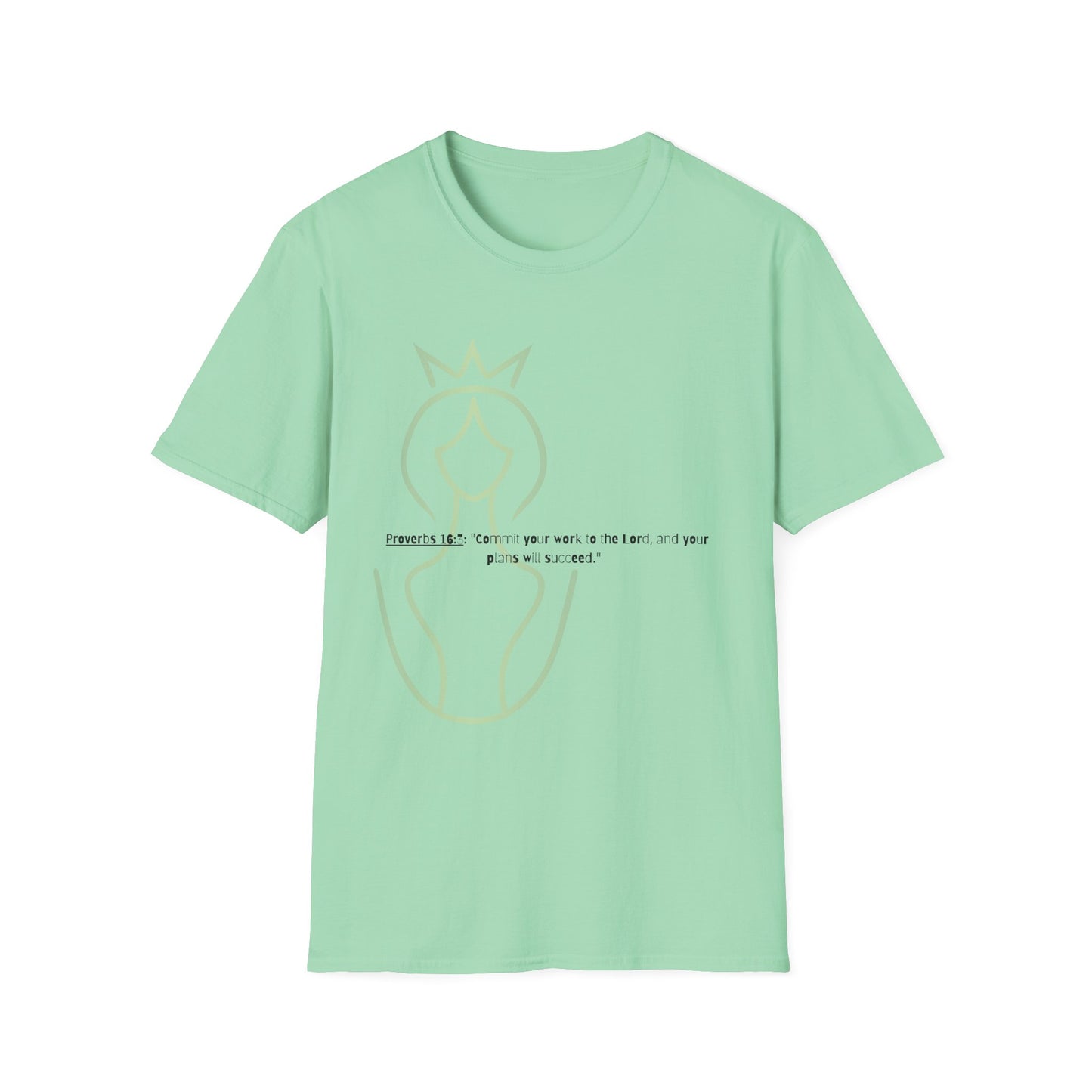 Bible verse themed Unisex Softstyle T-Shirt, jesus Lovers Gift, faith based Casual Wear Relaxed Fit Tee, Gift for believers