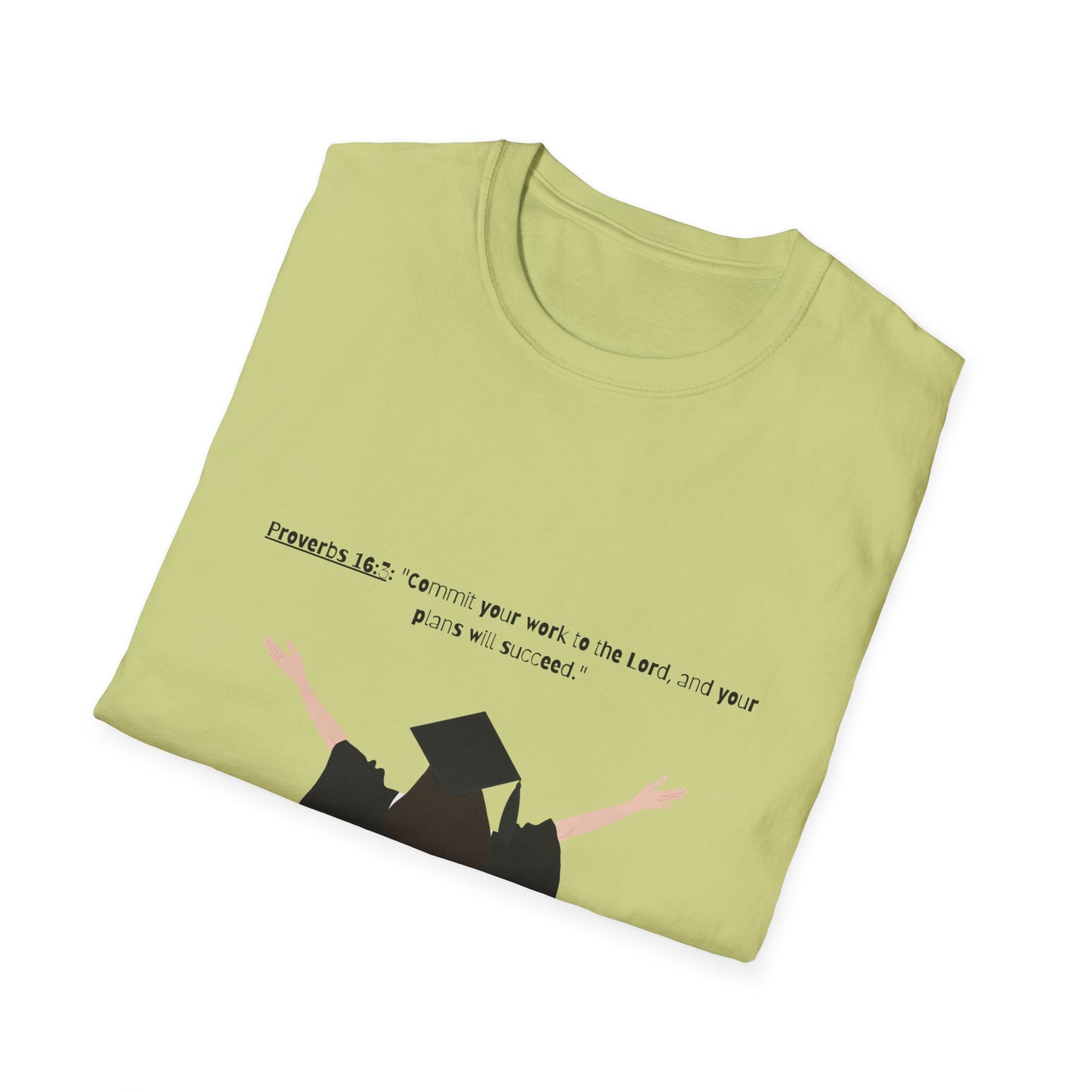 Bible verse Graduation Cap Unisex T-Shirt, faith inspired Achievement gifts Perfect for christian Graduates, Gift for Graduation Day