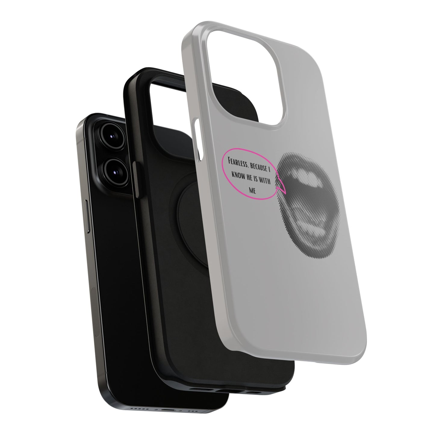 Fearless Impact-Resistant Phone Case; Durable Phone Protector, inspirational Gift, phone Accessory, Trendy Tech Item, Everyday Use